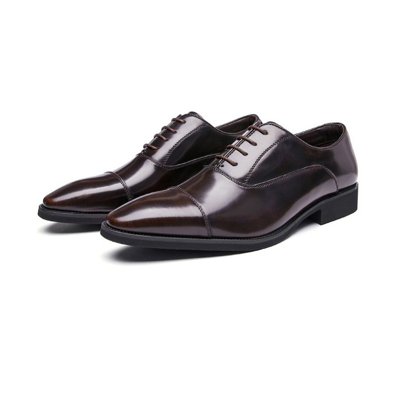 Pánské Formální Boty Oxford Cow Leather Pointed Toe